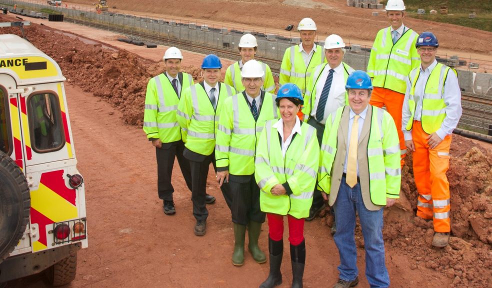 Anne Marie Morris MP, Adrian Sanders MP, Cllr John Hart and Cllr Robert Excell, meet the South Devon Link Road project team.