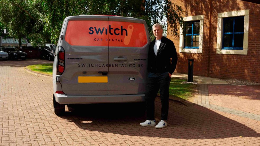 Pictured: Martin Wilson, Managing Director, Scot Group with a newly branded Switch van Pictured: Martin Wilson, Managing Director, Scot Group with a newly branded Switch van