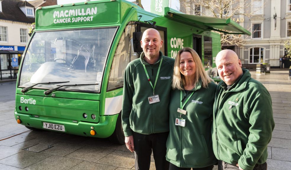 Macmillan mobile support bus coming to Exeter on 23rd July