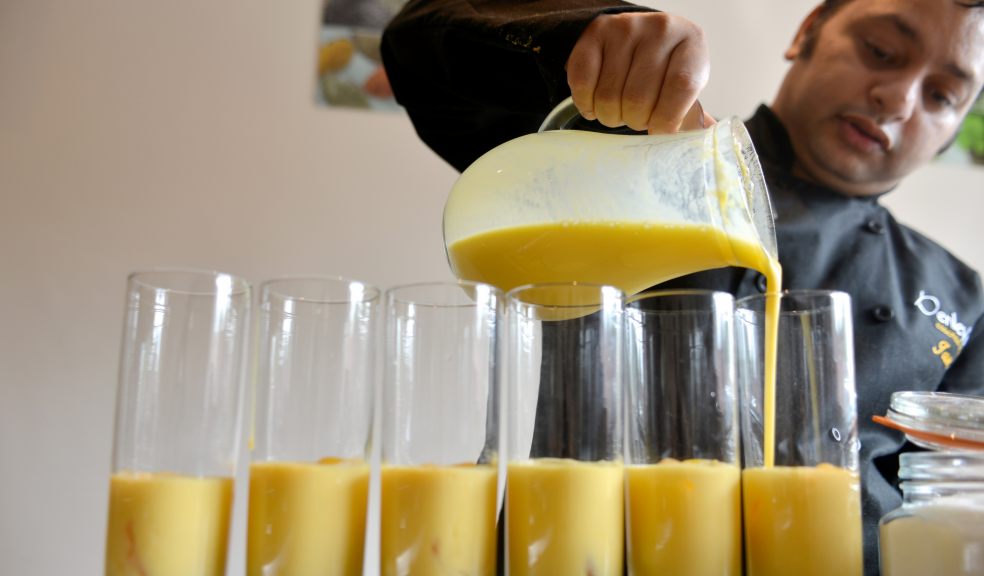 Jamil Miah reveals how to make a deliciously cooling mango lassi (Photo: James Millar)