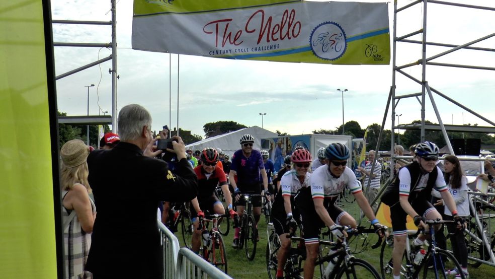 The start of the 24th annual Nello bike ride for FORCE Cancer Charity