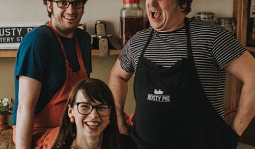Chefs Mark and Robin, and front of house Agata