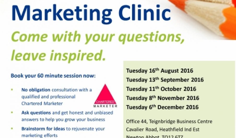 Marketing advice clinic schedule