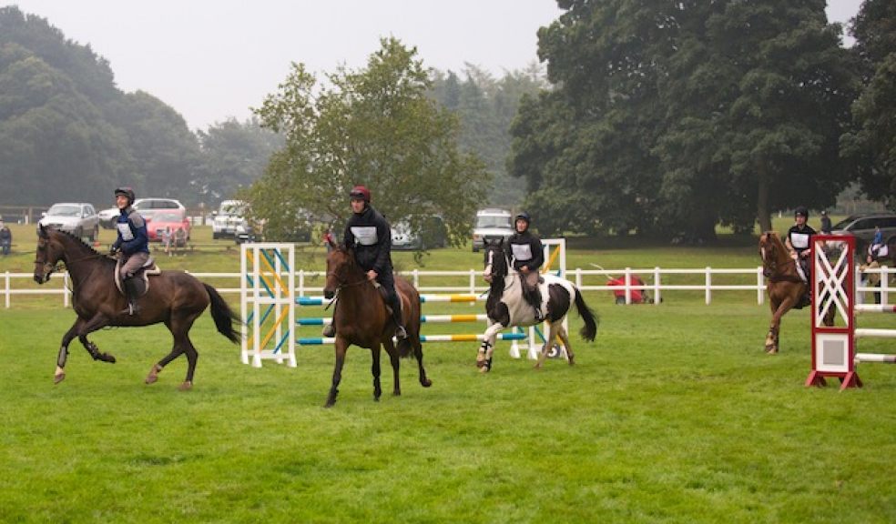 Jockeys Matt Grifiths, Jack Doyle, Giles Hawkins and Jerry McGrath at last's year's challenge