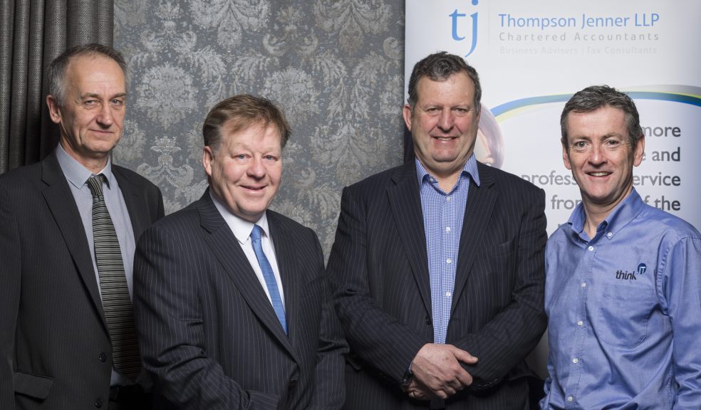 Geoff Fraser and Ruskin Wilson of Thompson Jenner, Phil Sampson of Sampson Hall and Paul McCarthy of ThinkIT