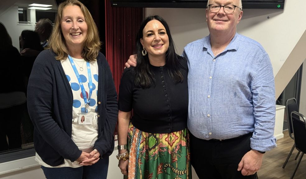 Nasim Hartmann, Galina Labworth and Stephen Sowden The organisers of a fundraising quiz standing together