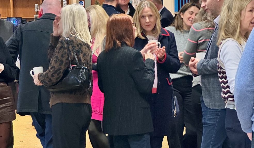 Networking. Photo: Exeter Racecourse.