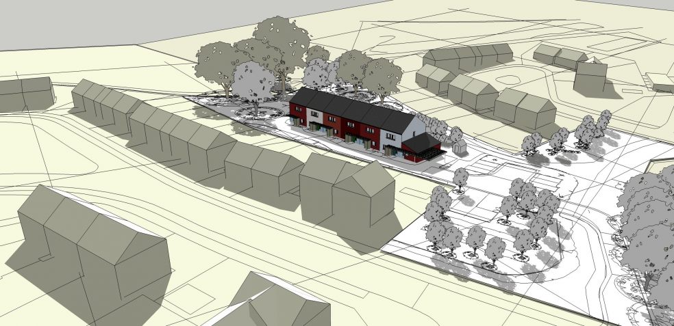 Artist's impression - of the Newport Road homes