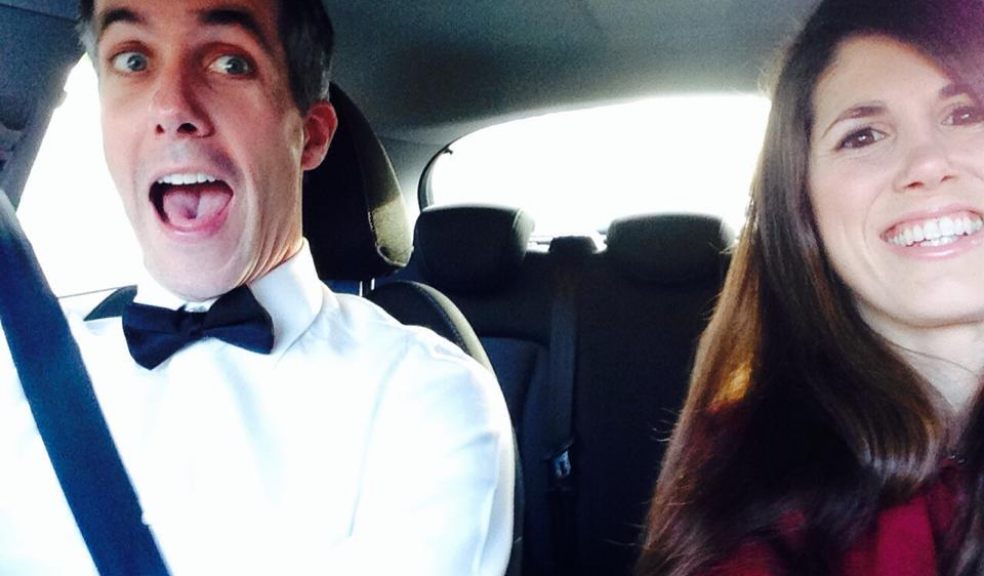 Co-founders Paul Bickham and Francesca Hill on their way to an awards ceremony event