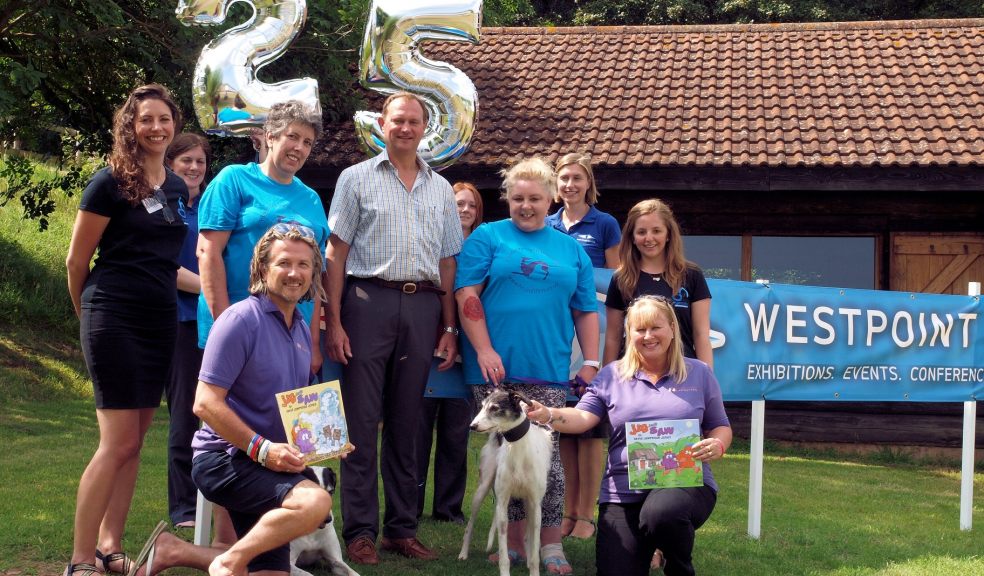 Families for Children, Hounds First and Dame Hannah Rogers joined Westpoint Exeter to celebrate 25th birthday.