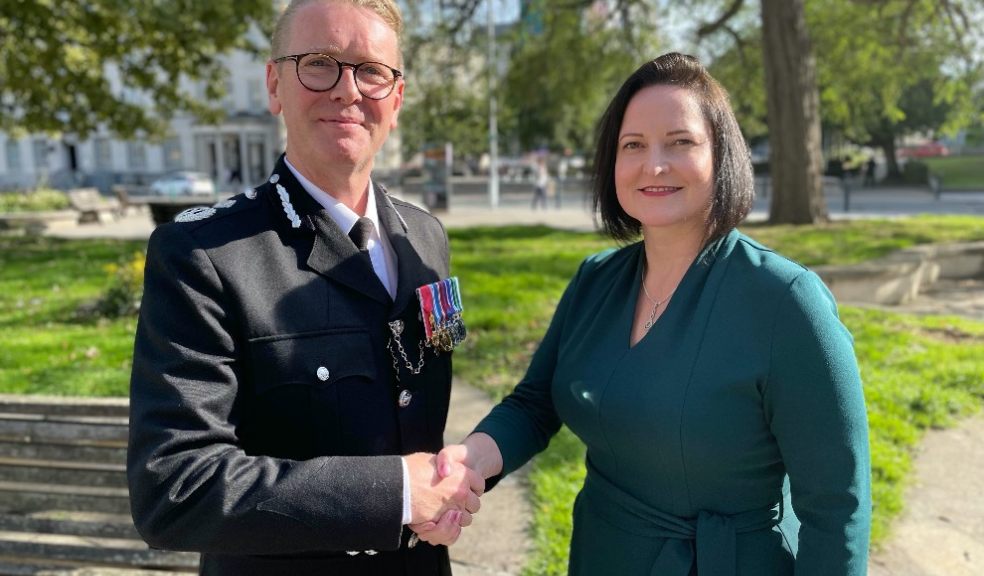 Commissioner Alison Hernandez and Chief Constable Will Kerr (Image: Office of Police & Crime Commissioner)