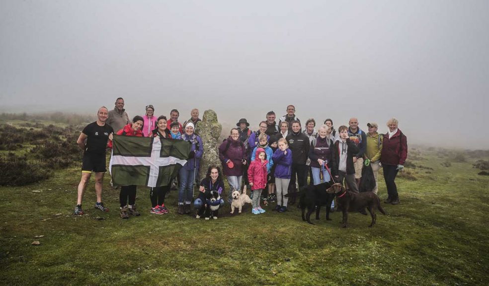 The first group of Walkers launch Walk for Widecombe
