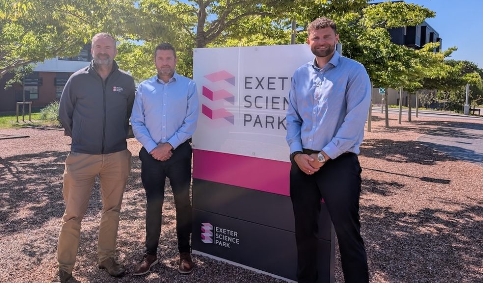 L-R Matt Roach from Exeter Science Park with from Matt Bridge and Daryll Smith from Envolve