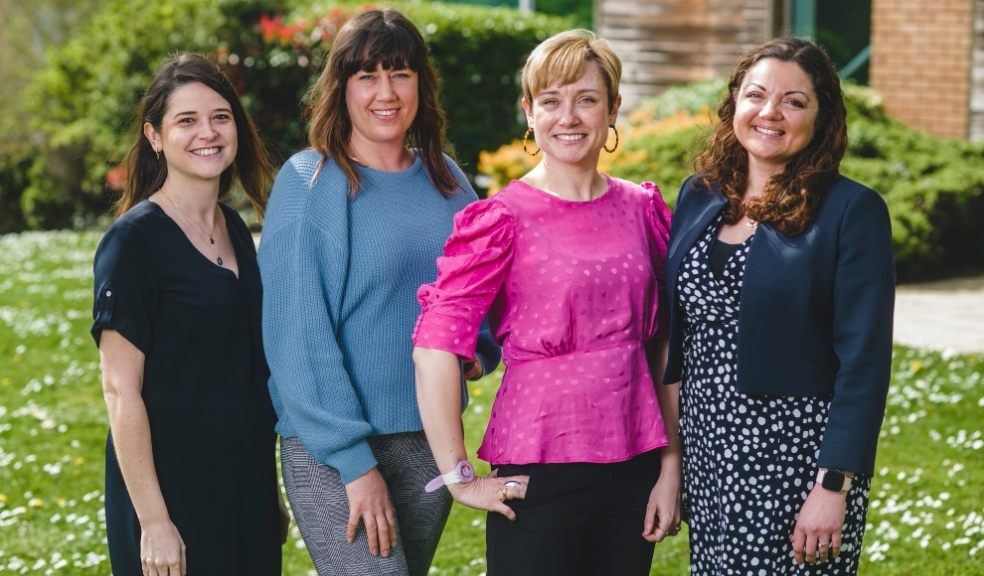 Partner Promotions May 2023 - L-R Francesca Hubbard, Chloe Vernon-Shore, Rachael Lloyd, Sarah Green.