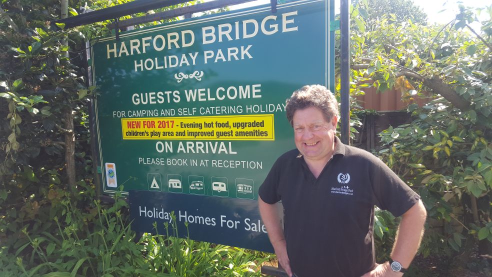 Paul Williamson owner of Harford Bridge Park, is delighted with the service from Devon Contract Waste which will see up to 98% of its waste diverted from landfill