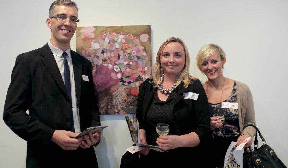 Jason Rice of Haines Watts, Lisa Vanstone and Kim Andrews of Exeter Chamber of Commerce
