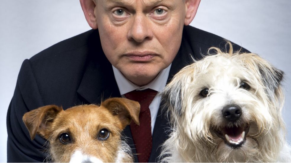 Doc Martin and his dogs