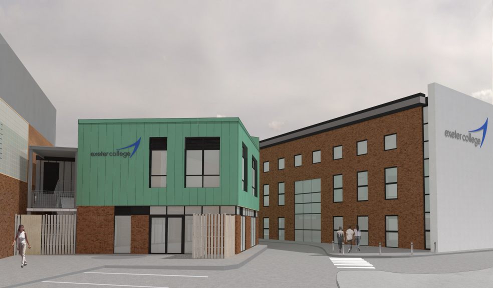 Artist impressions of £2.4 million plans to build a brand new Gym and Dance Studio at Exeter College, Devon’s Ofsted Outstanding college. The second floor of the development will feature a New York-style professional standard dance studio.