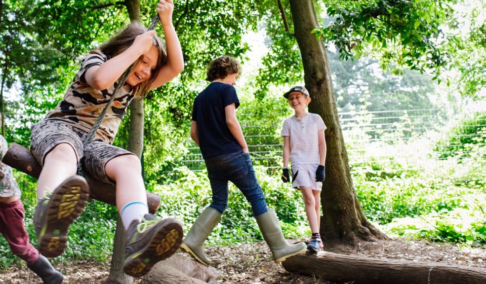 Forest School Children playing