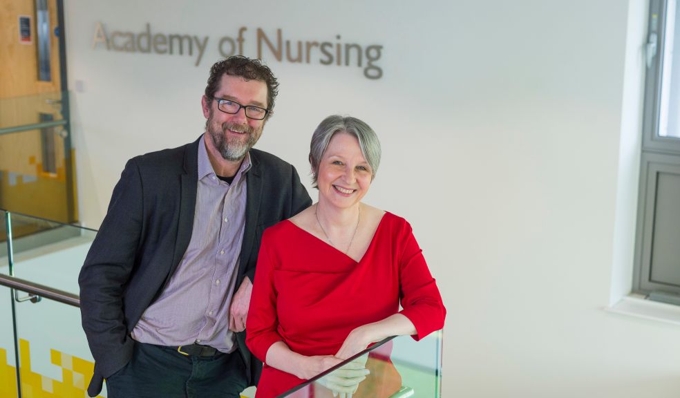Professor David Richards and Alison Marchbank