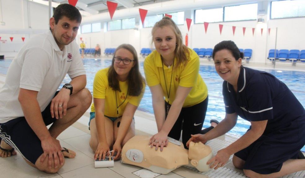 Pupil lifeguards receive in-house training from the school nurse and swimming pool supervisor 