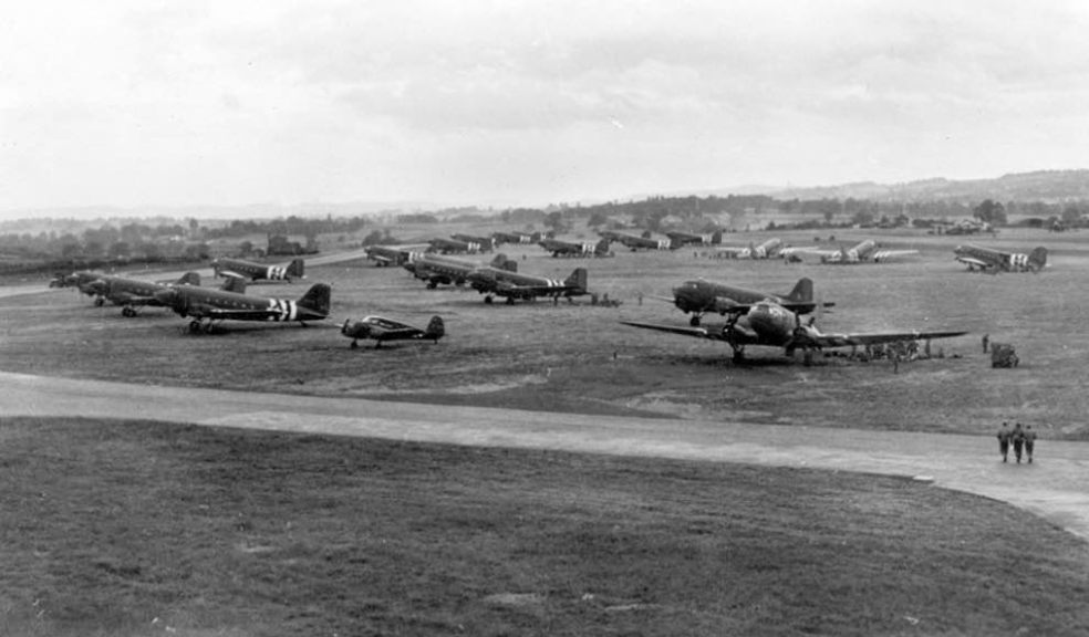 US C-47 aircraft parked at RAF Exeter on 5 June, 1944. Photo: