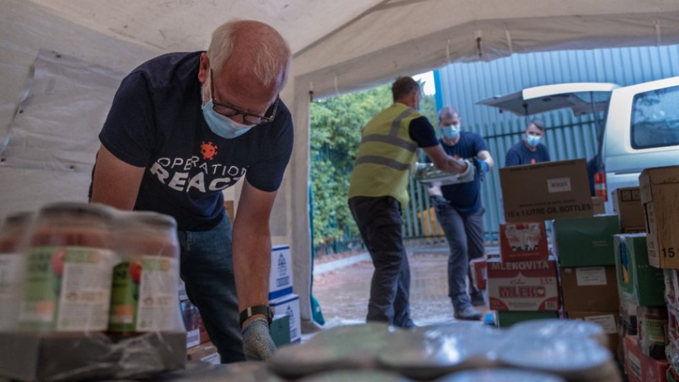 Exeter Emergency Collection Point Distributed over 28 Tonnes of Food Amid Crisis