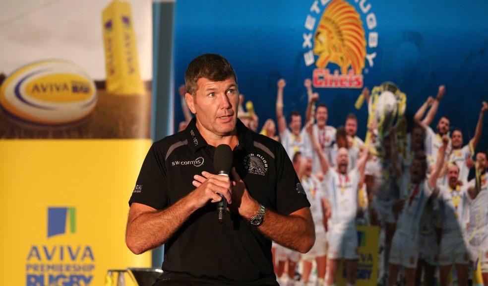 Rob Baxter discusses the upcoming seaseon. Photo: Pinnacle Photo Agency/Exeter Rugby Club