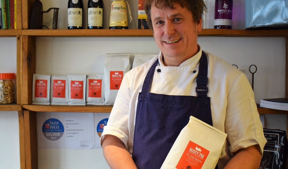 Robin Rea with El Salvador coffee