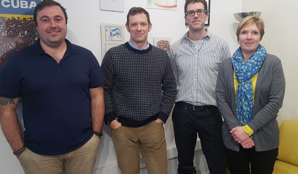 Four out of seven of the STC Expeditions team (from left to right): Alex Williams, Chris Sainsbury, Adrian Ferraro, Annika Ferraro.
