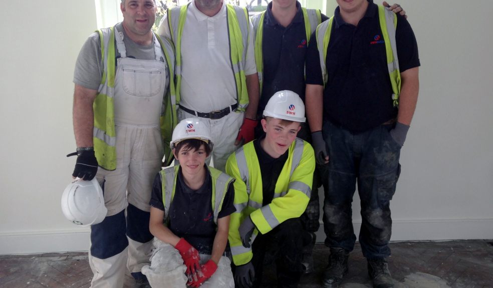 Students undertake work experience with painting and decorating professionals from SWH Build, part of SWH Group