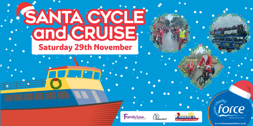 Santa Cycle Banner 2025