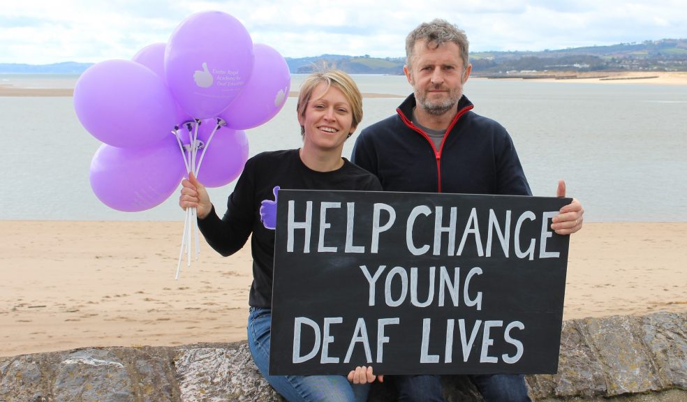 Sarah Shaw from Exeter Deaf Academy and Ben Tisdall.