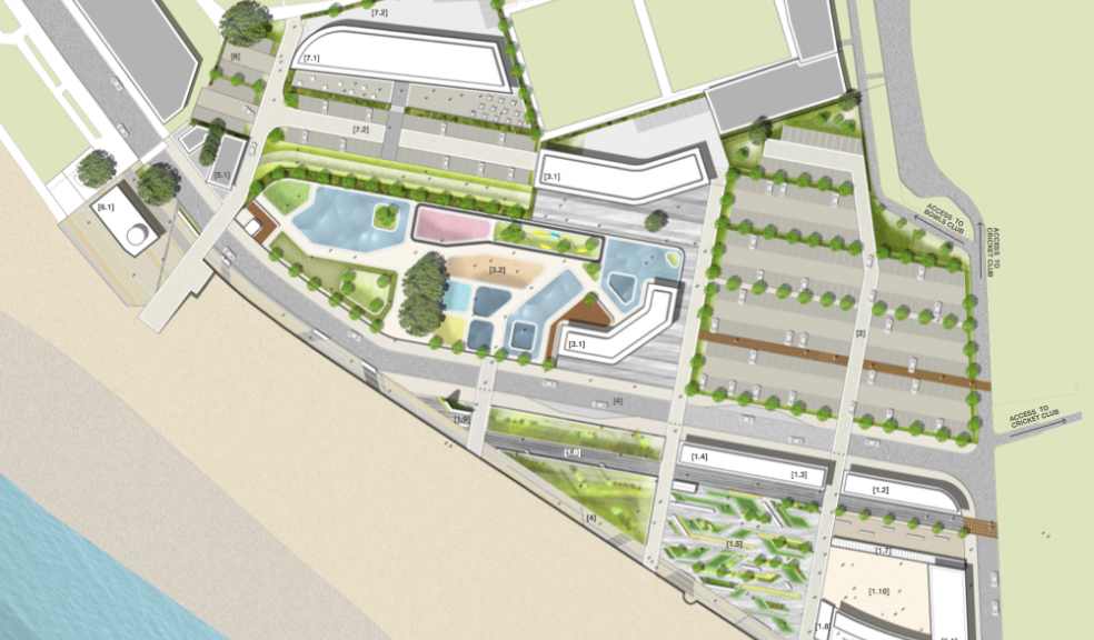 Planning bid launched to change the face of Exmouth seafront - image shows architect's impression of how the new area could be laid out