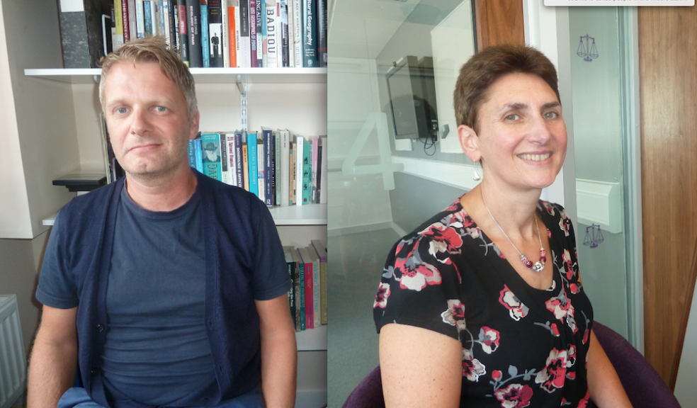 Professor Stephen Hinchliffe and Professor Anne Barlow, who have just been honoured by the Academy of Social Sciences
