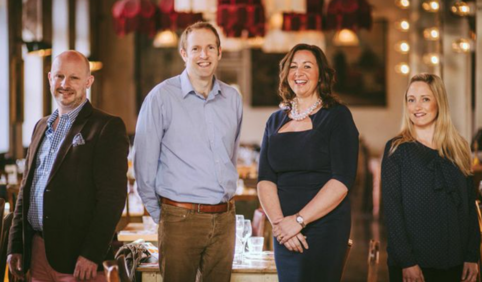 l to r Marc Astley, Astley Media CEO, managing director Dan Pritchard, Lisa Singleton and marketing director Caroline Orr