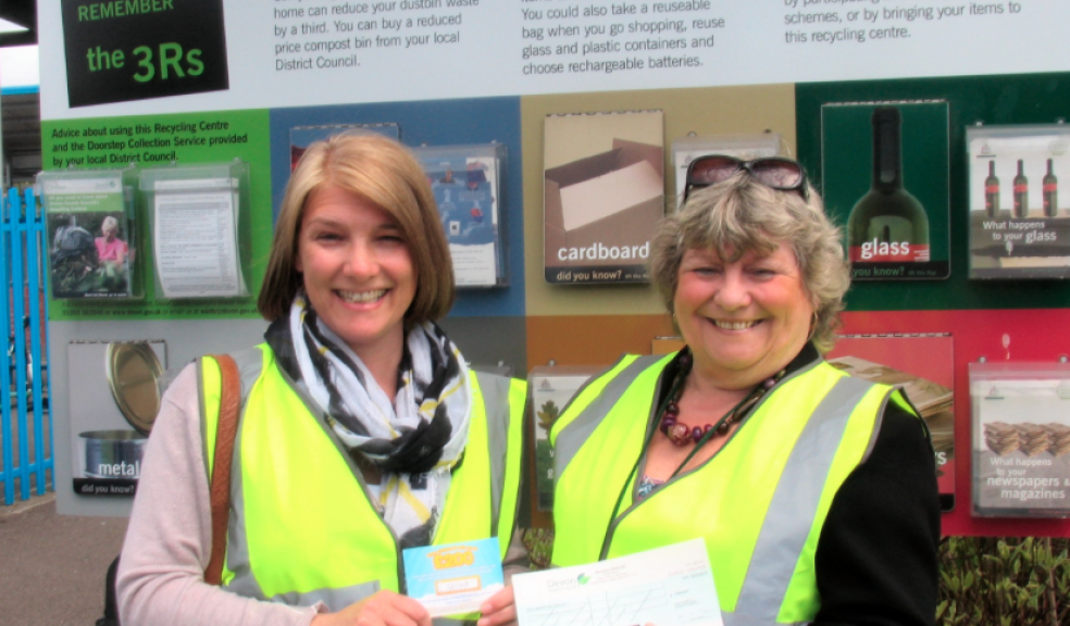 Marie Pistorius with Cllr Olwen Foggin