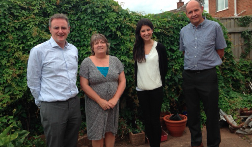 L-R Dr Dominic Slowie, Jan Pinniger, Hannah Iqbal, Jerry Chew.