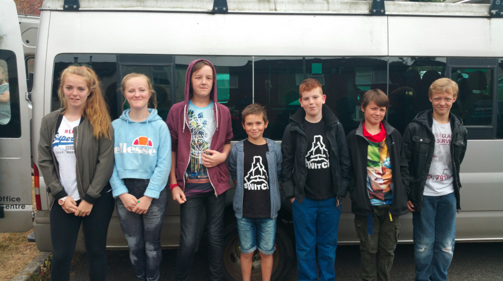 Left to right: Megan Evans, Abi Evans, Sonney Nicholls, Ashton Beck, Tyler Rawlings, Charlie Reed and Connor Wilson