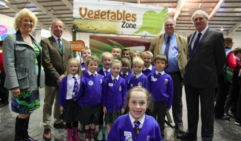 Katie Boore, Brixington Primary School - 10,000th pupil to Farmwise Devon