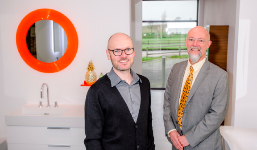 Mark Newbery (left) of Sapphire Spaces and Leo Robbins, Lloyds Bank Commercial Banking.