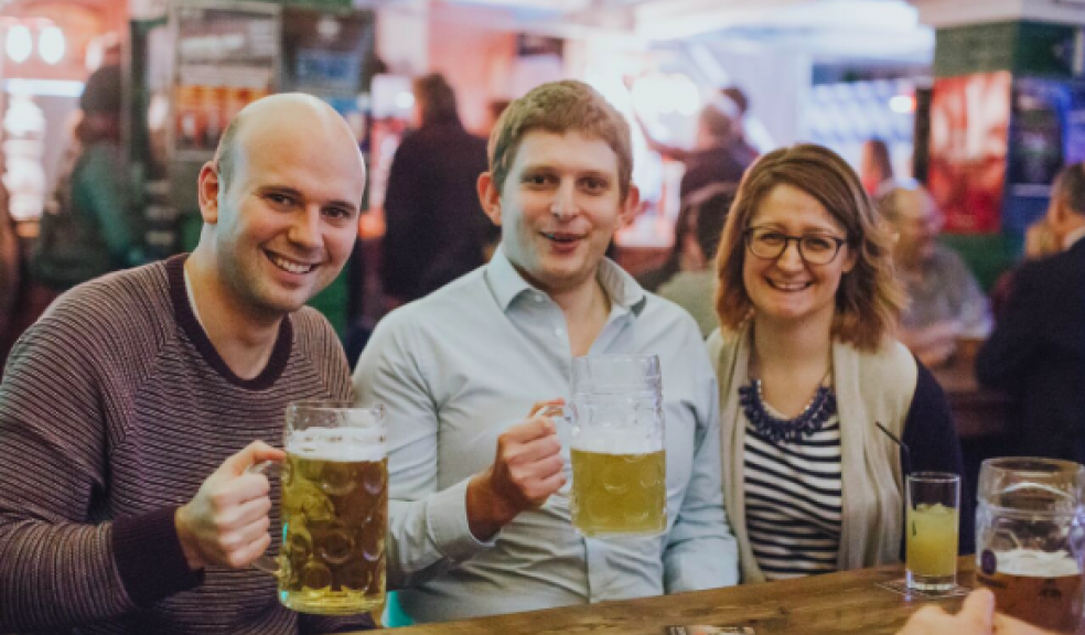 Mark Forsey from Stephens Scown, Marke Johnstone from Thomas Westcott and Christelle Johnstone from Zazzle Media