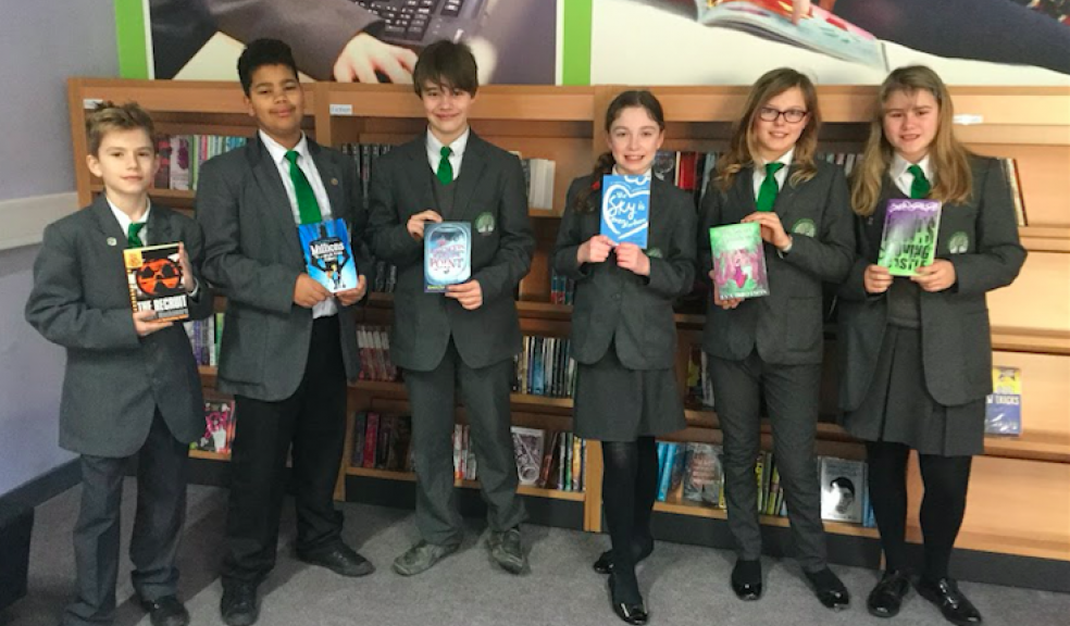 Students from Cranbrook Education Campus enjoy their new ‘mood boosting’ books provided by the Cranbrook Healthy Town programme.