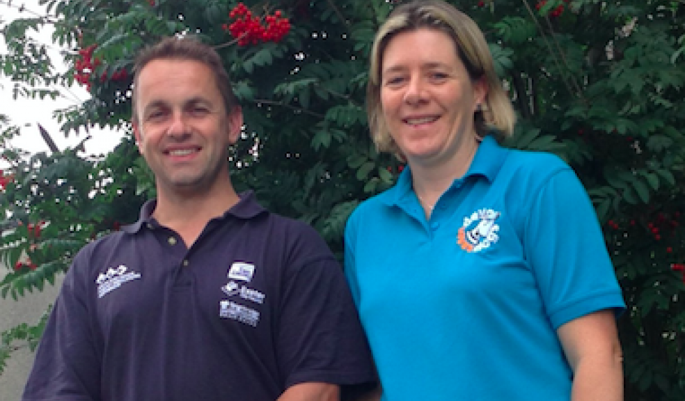 New Dawlish Countryside Ranger Jon Steward and Julie Owen of Devon Loves Dogs