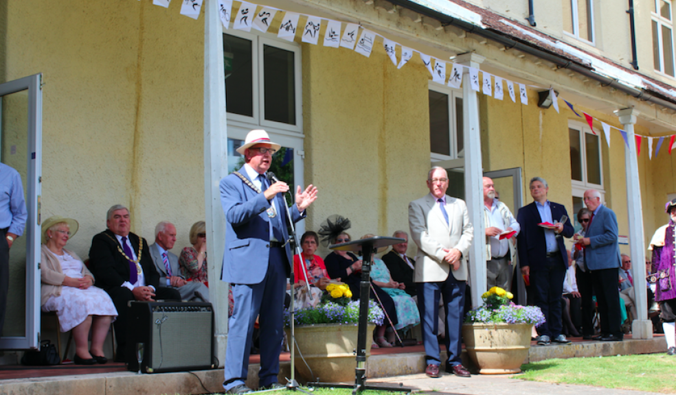 Cllr Andrew Moulding at the Chairman’s Garden Party.