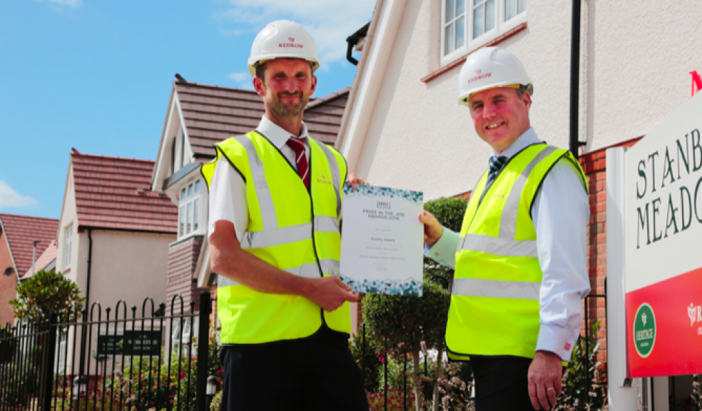 Steve Damerell (left) and Redrow West Country construction director, Andrew Hopkins (right).