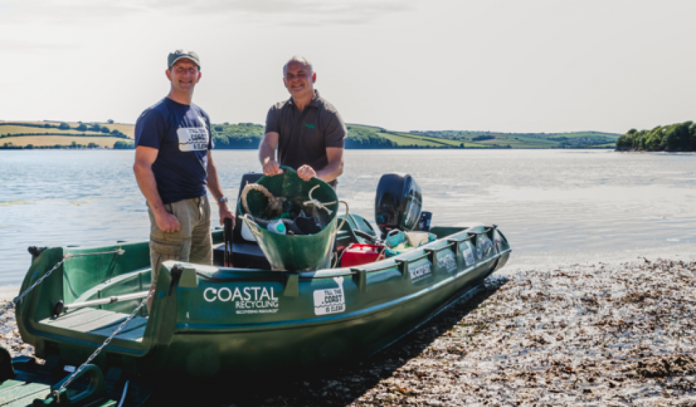 Gary Jolliffe, Till the Coast is Clear and Richard Marsh, Coastal Recycling join forces to retrieve hard to reach plastics from the South West coastline.