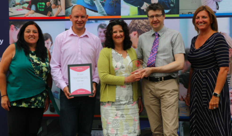 Exeter College STEM learning leads celebrate Exeter College being named national STEM FE College of the Year, in a prestigious award celebrating excellence in teaching in STEM.