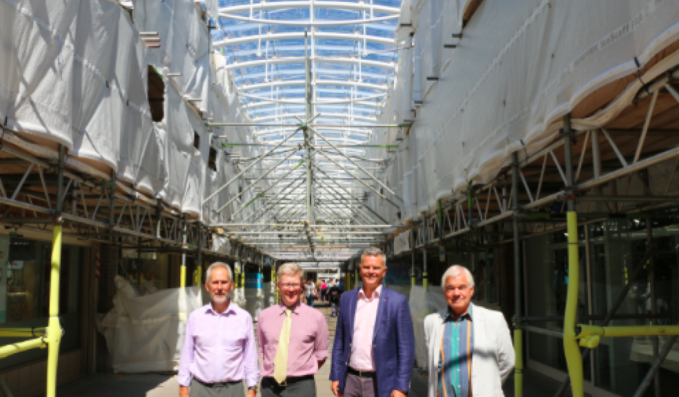 L-R: Cllr Mike Haines, Leader of Independent Party, Cllr Timothy Golder, Teignbridge District Council’s Executive Portfolio Holder for Economy, Skills and Tourism, Cllr Jeremy Christophers, Leader of Teignbridge District Council and Cllr Gordon Hook, Leader of Liberal Democrat Party