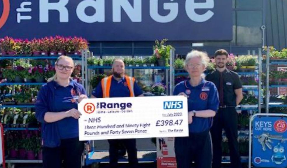 The Range has raised over £50,000 for the NHS, with the Alphington store in Exeter having raised a brilliant £398.47 The Range, NHS